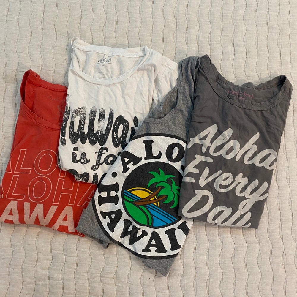 Assorted tees and tanks